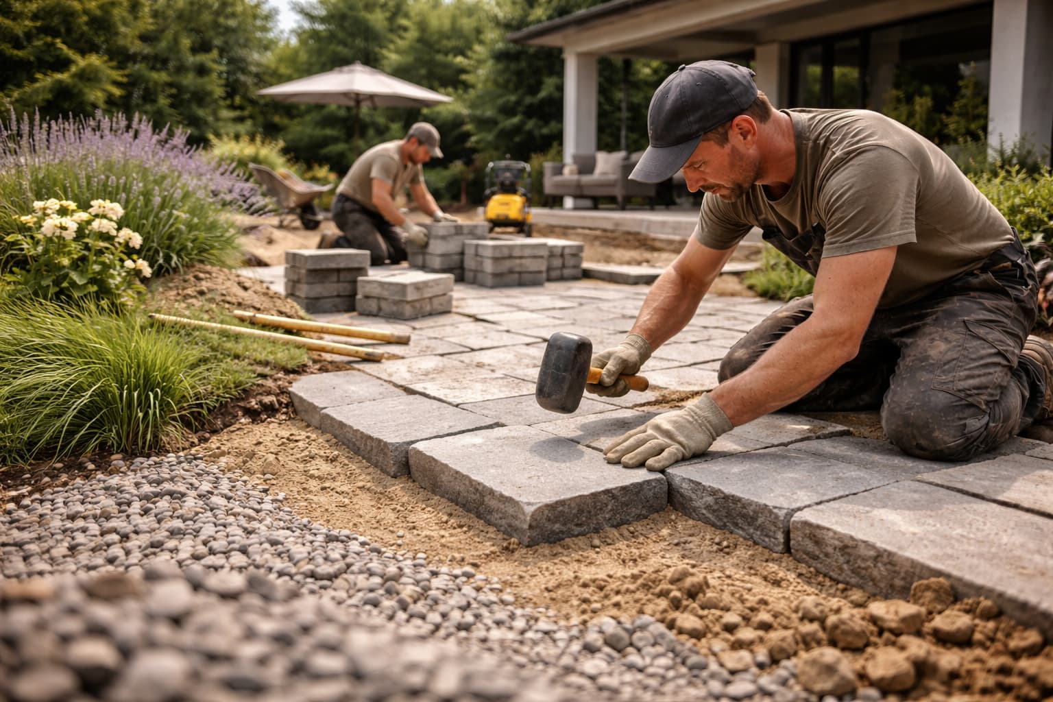 Aménagement extérieur en pierre naturelle
