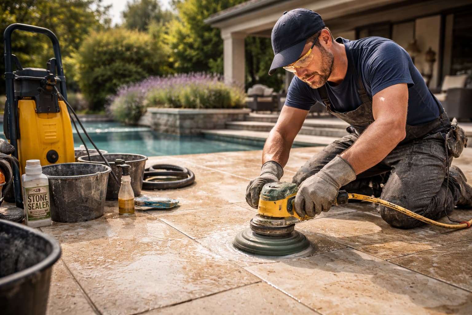 Polissage et traitement pierre